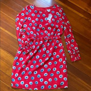 J. Crew silky floral dress